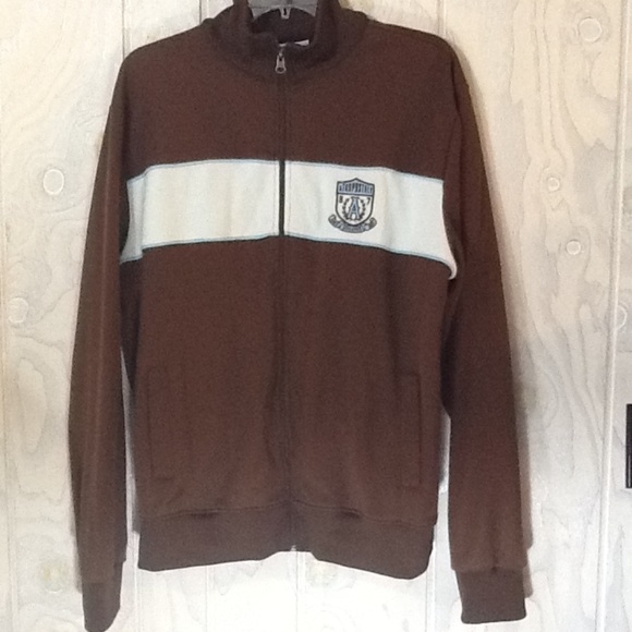 Aeropostale Varsity League Brown Jacket Sz Large - Picture 2 of 5